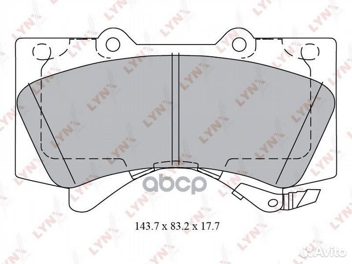 Колодки тормозные дисковые перед BD7580 LYN