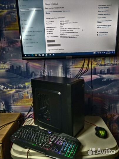 Игровой компьютер Fx6300/Rx560/16gbRam/SSD/HDD 500