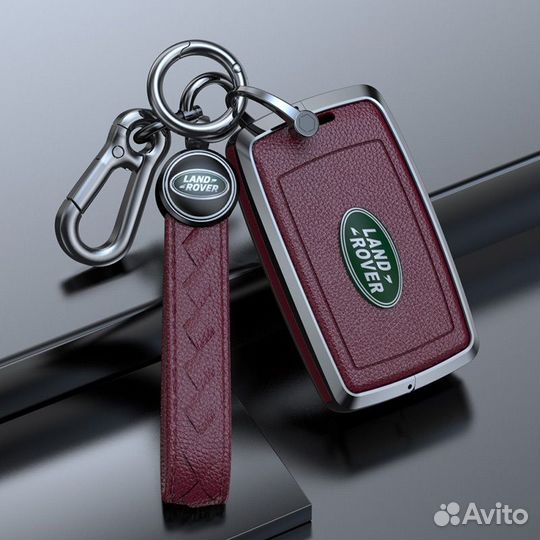 Металлический чехол с кожей автоключ Land Rover А