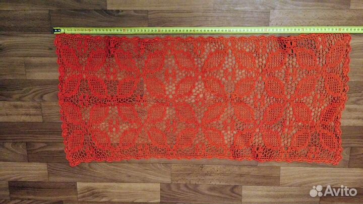 Вязанный воротник, ажурные вязанные салфетки