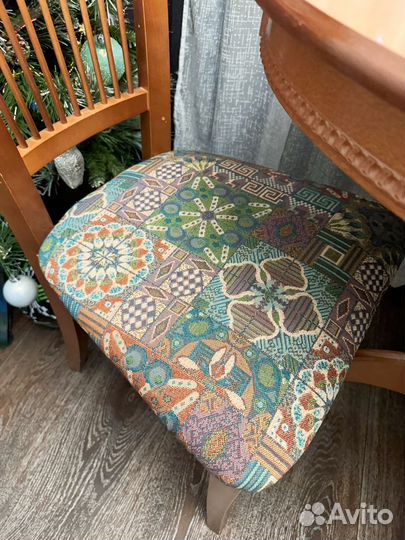 Стол и стулья из массива бука