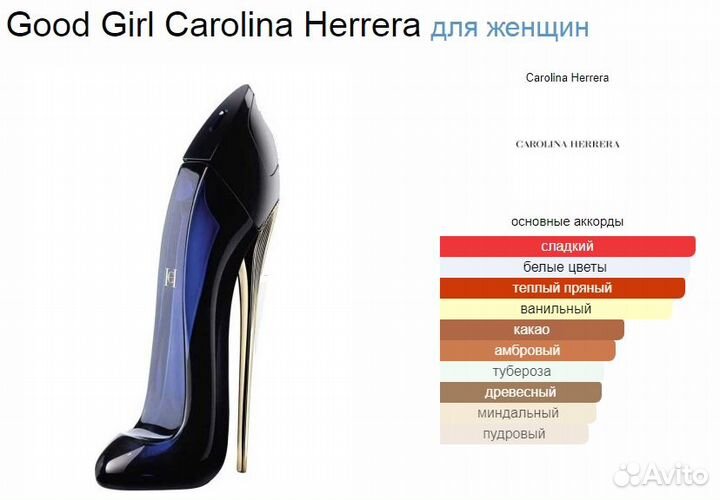 Good Girl Carolina Herrera 60 мл - Тестер ОАЭ