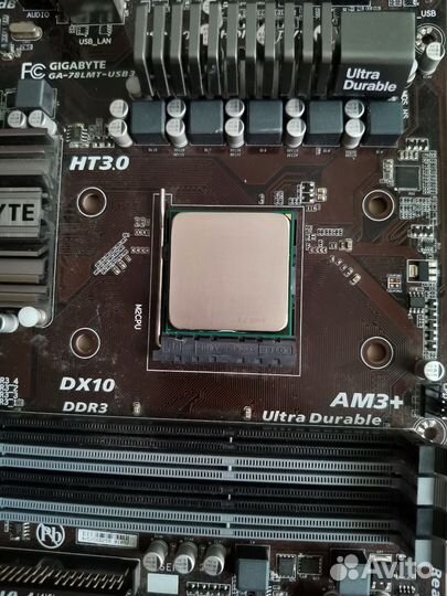 Материнская плата с процессором + куллер