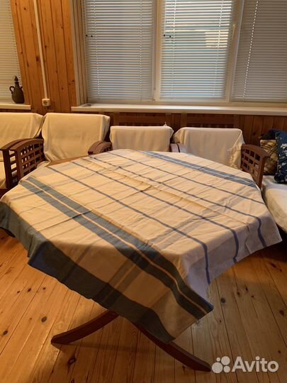 Скатерть лен СССР советская