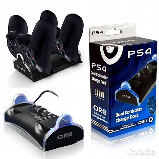 Станция зарядки двух контроллеров на PS4