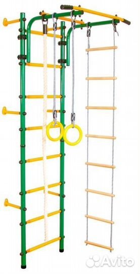 Дск Юный Атлет Пристенный-Лайт зеленый-желтый