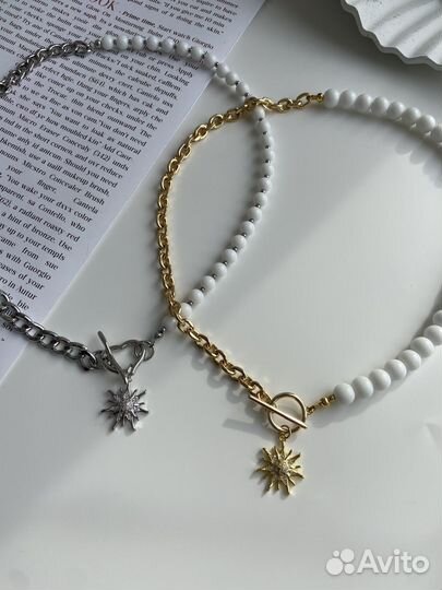 Колье чокер.Колье из натуральных камней