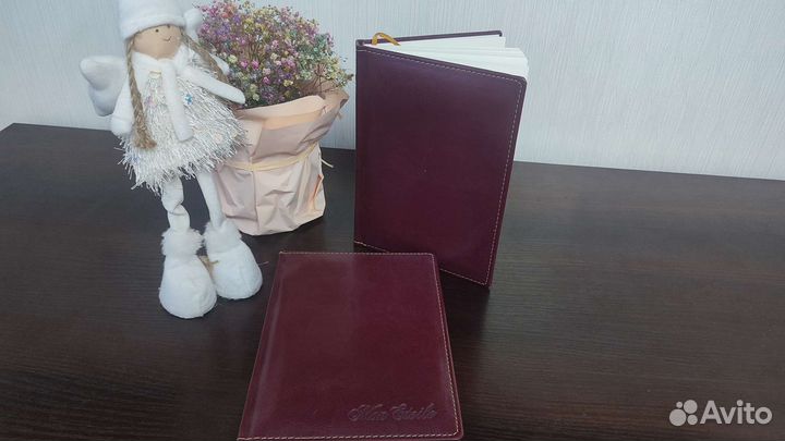 Ежедневник натуральная кожа/ рабочий блокнот