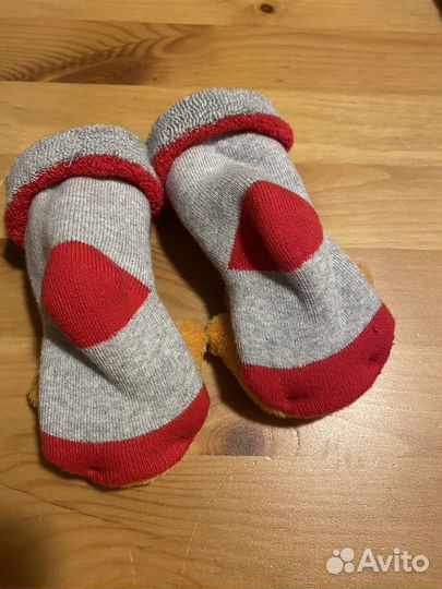 Носочки новогодние с оленями