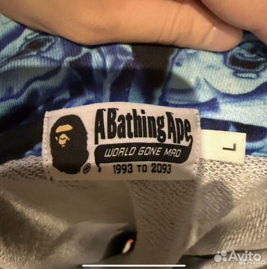 Bape zip hoodie