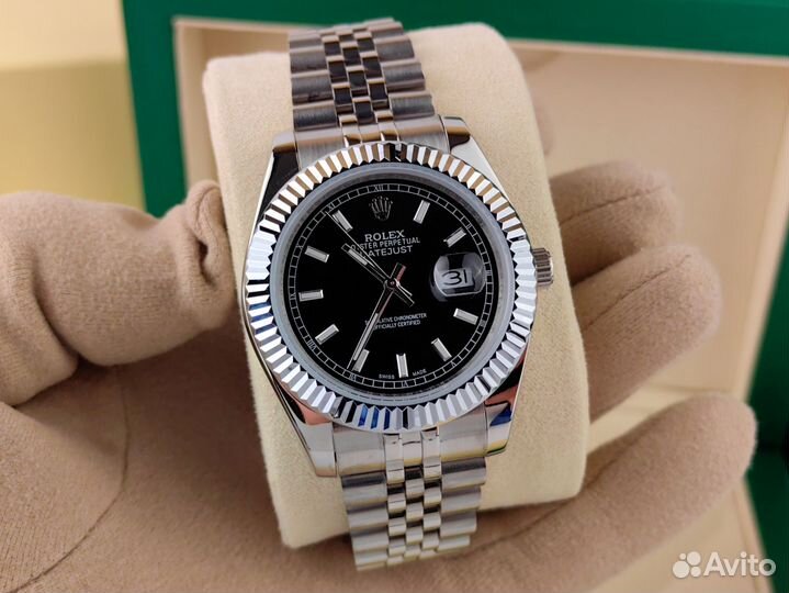 Часы мужские Rolex Datejust механика black