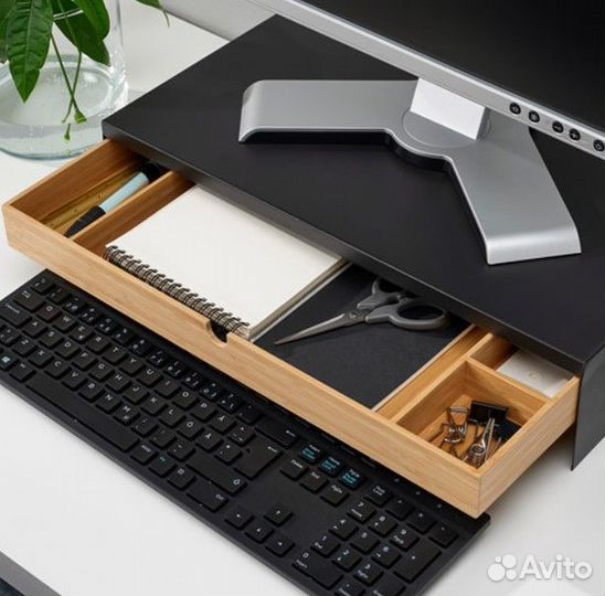 Elloven подставка IKEA для монитора, с ящиком