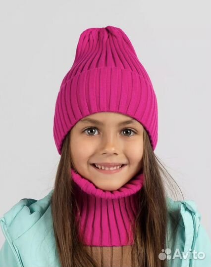 Комплект шапка и снуд