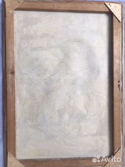 Картина маслом на холсте старинная