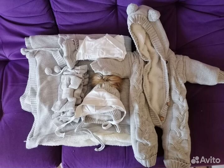 Комплект на выписку весна - осень 8 предметов