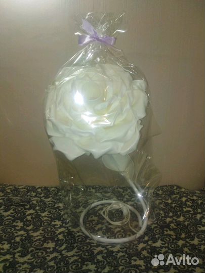 Торшер роза из изолона Светильник