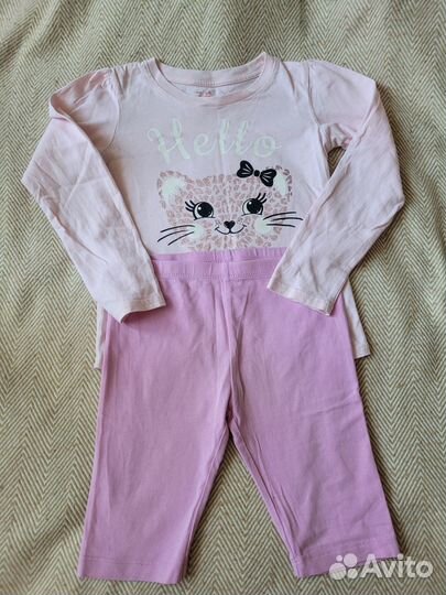 Детские летние вещи для девочки 110 116