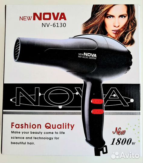 Фен для волос nova 1800W