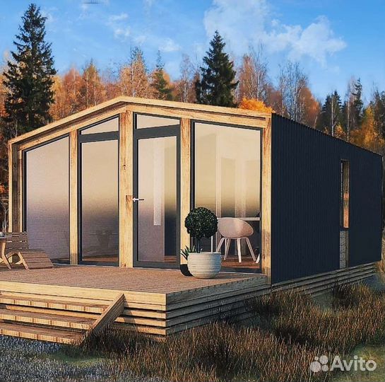 Современный модульный дом 30-35-40кв.м