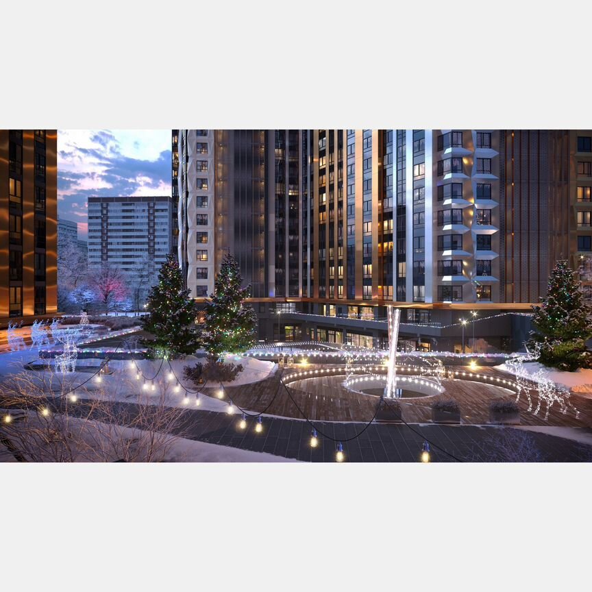 3-к. квартира, 98,6 м², 2/50 эт.