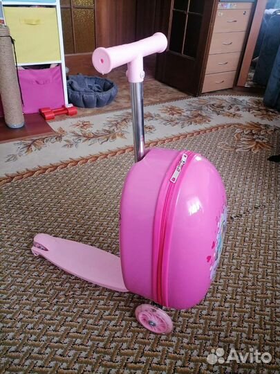 Самакат с рюкзаком. Ручная кладь