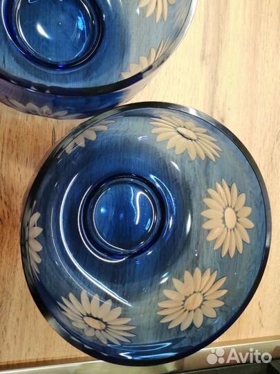 Ваза цветное стекло СССР