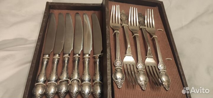 Столовый набор мельхиор