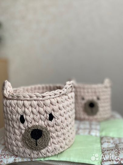 Корзина вязаная дл мелочей