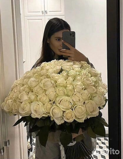 101 роза белая