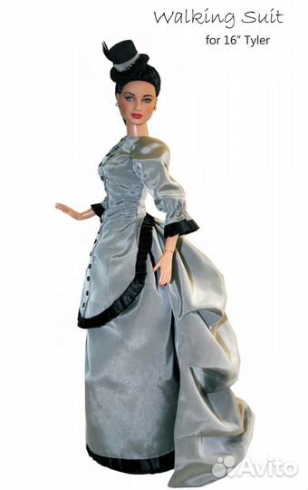 Выкройка ретро-платья для куклы Тайлер (Тоннер)