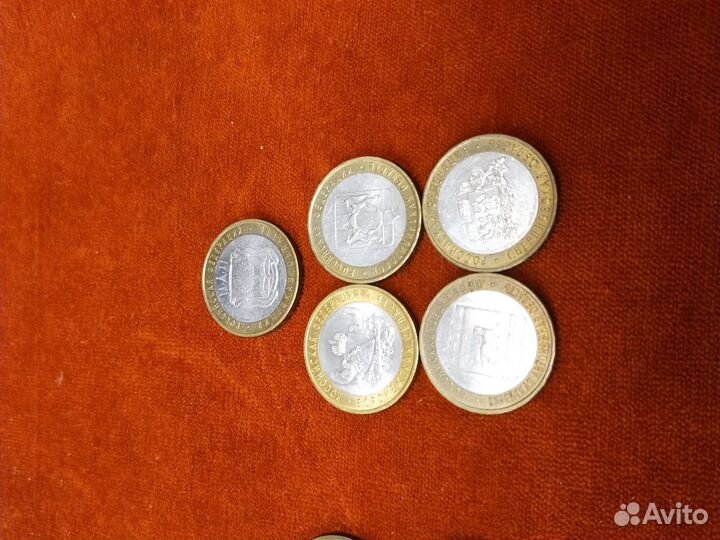 Набор монет юбилейные России 10, 5, 2, 1 р