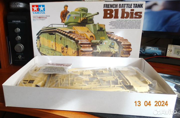 35282 Tamiya 135 Французский танк B1 bis с 75-мм п