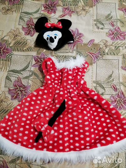 Костюм Микки Мауса (на девочку 5-6 лет)