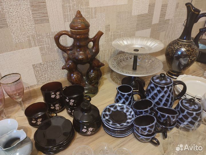 Сервизы, посуда, бокалы, стаканы, вазы