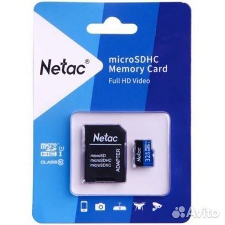 Карта MicroSD Netac P500 Standard на 32GB