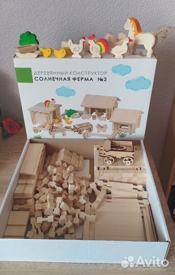 Конструктор и сортер деревянные