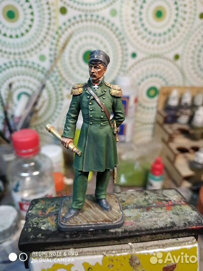 Оловянная миниатюра 54 мм адмирал Нахимов