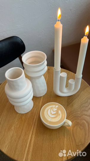 Подсвечник керамика