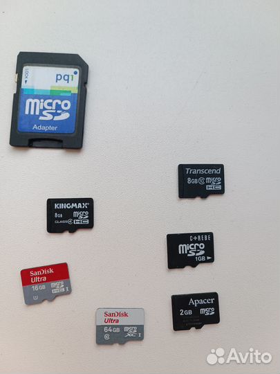 Карта памяти microSD 8,16,64 гб