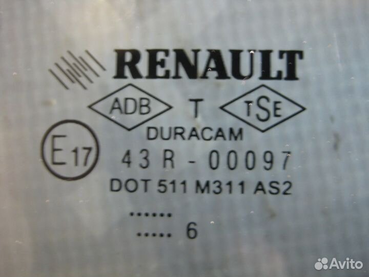 Стекла дверей Рено Меган 2 (седан)