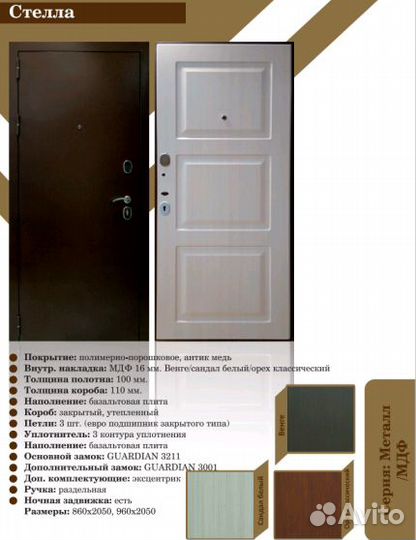 Двери входные межкомнатные