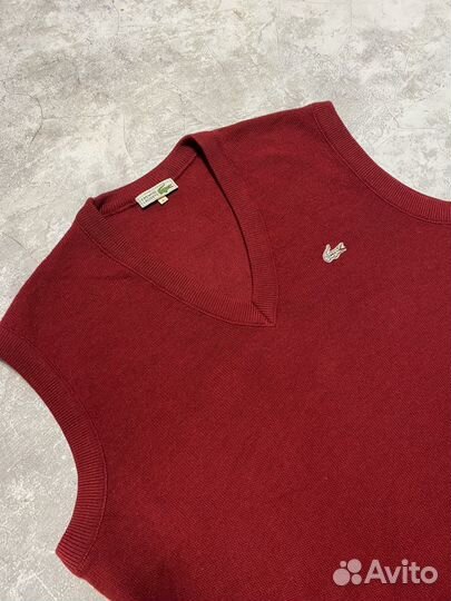 Vintage made in france lacoste vest жилетка шерсть