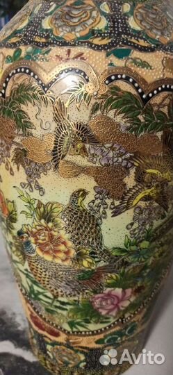 Китайская напольная ваза старинная