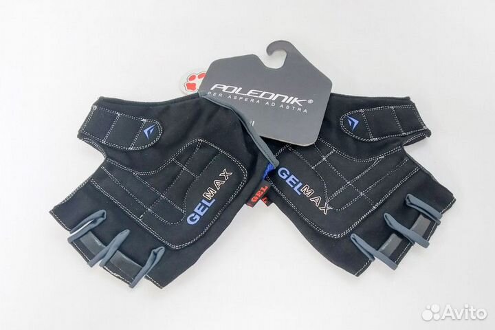 Велоперчатки Polednik Gelmax, XXL, черный/синий