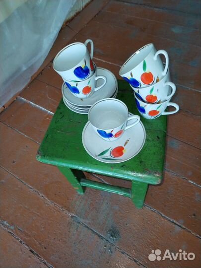 Чайные чашки с блюдцами СССР