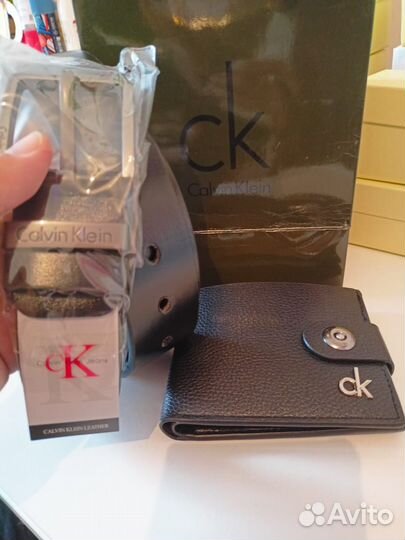 Мужской кожаный ремень портмоне