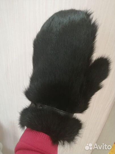 Варежки из кролика