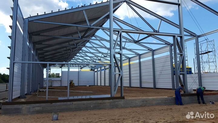 Строительство скотобоен с профнастилом под ключ, а