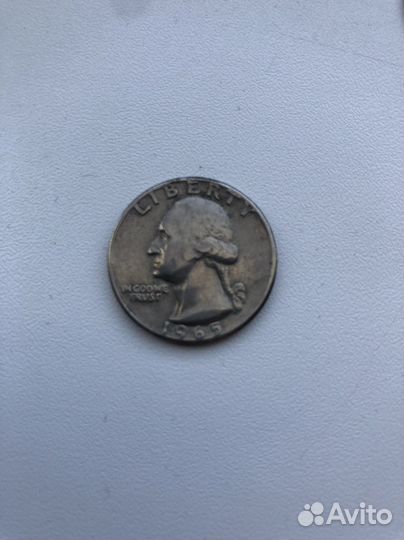 Монета liberty 1965 г