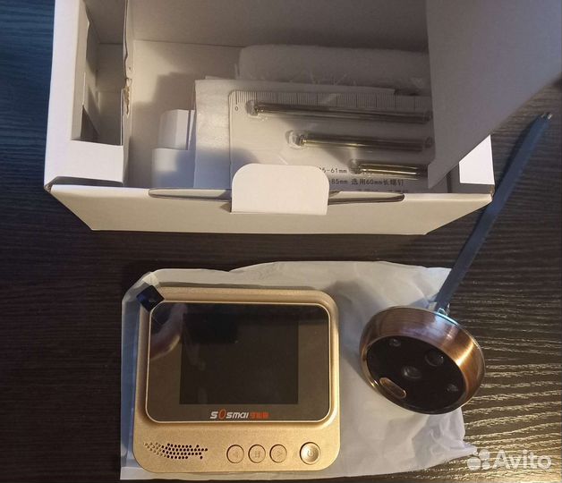 Видеоглазок с датчиком и русским языком новый